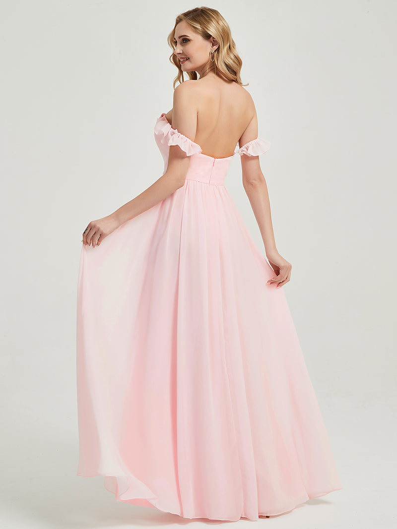 Blush CONVERTIBLE Chiffon Bridesmaid Dress -Wynne