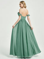 Eucalyptus 3 In 1 Detachable Straps Convertible Chiffon Bridesmaid Dress