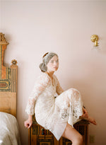 Tulle Beach Wedding Bridal Short Veil with Pearls V002xmj