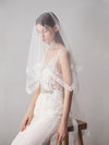 Simple Lace Tulle Wedding Bridal Veil Midi Length V608xmj