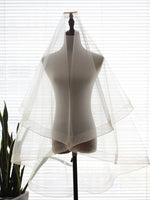 Simple Tulle Wedding Bridal Veil Midi Length V609xmj