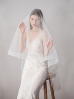 Simple Tulle Wedding Bridal Veil Midi Length V609xmj