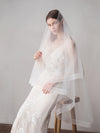 Simple Tulle Wedding Bridal Veil Midi Length V609xmj