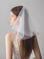 Simple Short Tulle Wedding Bridal Veil V611xmj