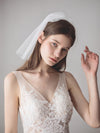 Simple Short Tulle Wedding Face Veil V612xmj