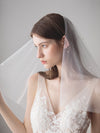 2-Layers Tulle Wedding Veil With Pearls V614xmj