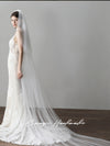 Long Simple Tulle Wedding Bridal Veil V615xmj