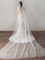 Super Long Tulle Wedding Veil V621xmj