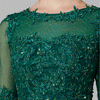 NZ Bridal Plus Size Illusion Lace Tea Length Dress Half Sleeves Cocktail Party Dresses