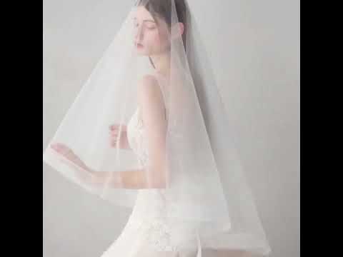 Simple Tulle Wedding Bridal Veil Midi Length V609xmj