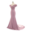 Beaded Mermaid Bridesmaid Dresses Party Gowns